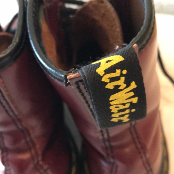 Vintage 90’s dark cherry Dr. Martens boots - Picture 5 of 12